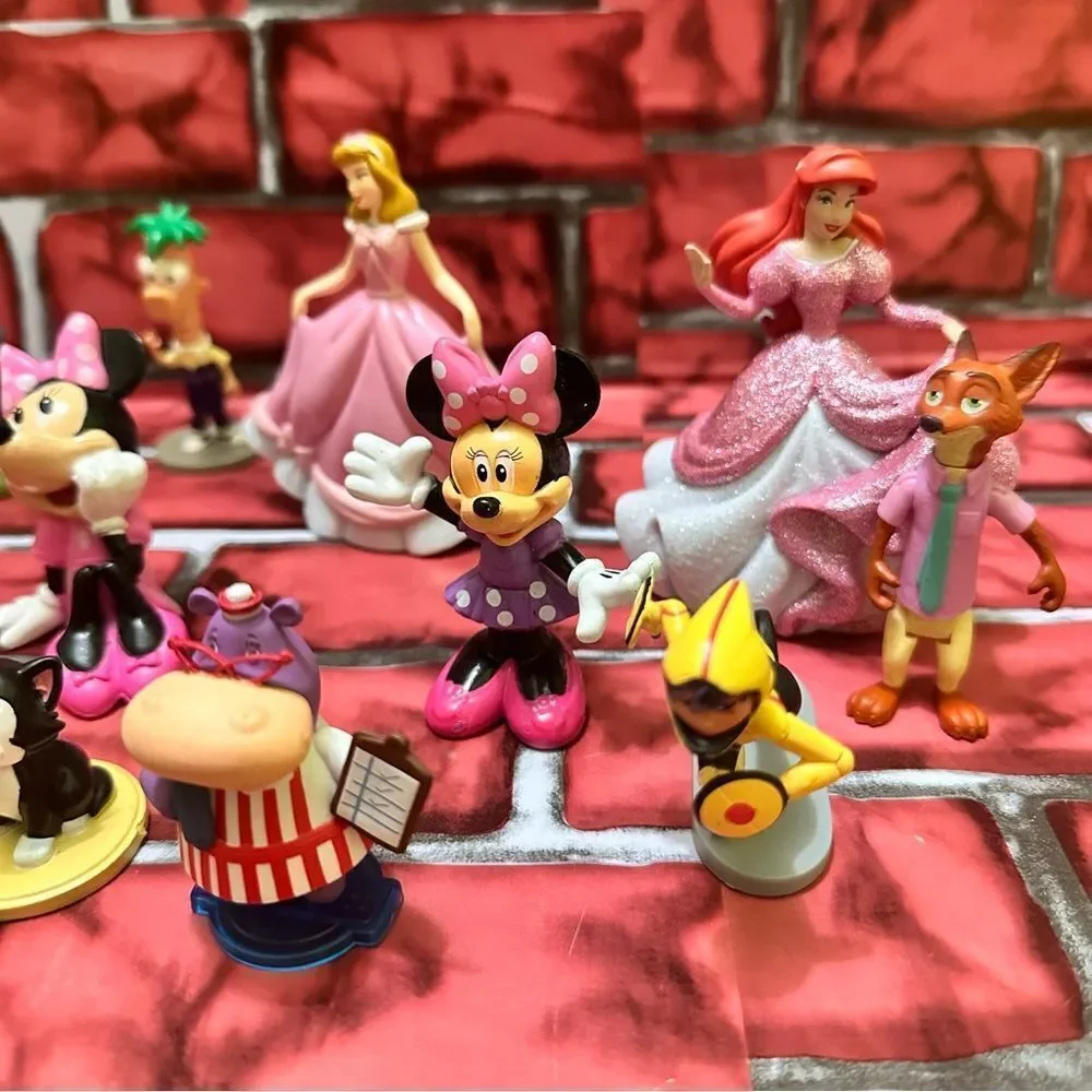 Disney cake toppers lot figures